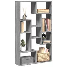   vidaXL szürke sonoma színű szerelt fa könyvespolc 72 x 20 x 120 cm
