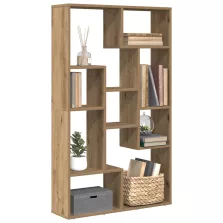   vidaXL kézműves tölgy színű szerelt fa könyvespolc 72 x 20 x 120 cm