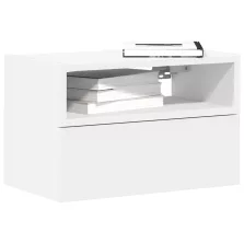   vidaXL fehér falra szerelhető éjjeliszekrény 45 x 26 x 28,5 cm