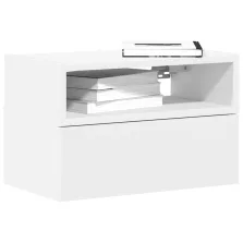   vidaXL 2 db fehér falra szerelhető éjjeliszekrény 45 x 26 x 28,5 cm