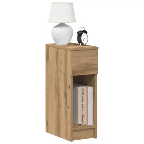 vidaXL éjjeliszekrények fiókkal 2 db artisan tölgy 20 x 36 x 60 cm