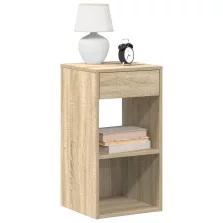   vidaXL éjjeliszekrények fiókkal 2 db sonoma tölgy 35x34x66,5 cm