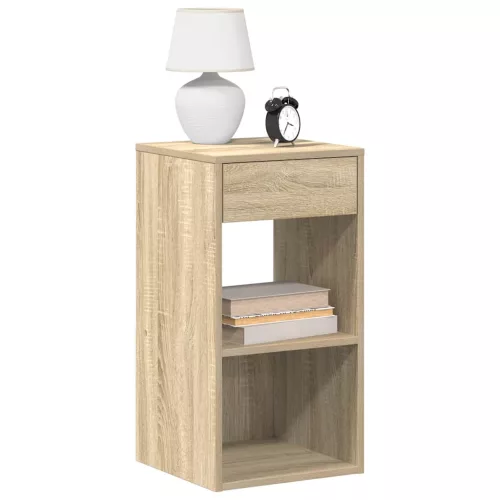 vidaXL éjjeliszekrények fiókkal 2 db sonoma tölgy 35x34x66,5 cm