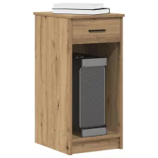   vidaXL számítógépes toronyállvány fiókkal artisan tölgy 35x45x77 cm