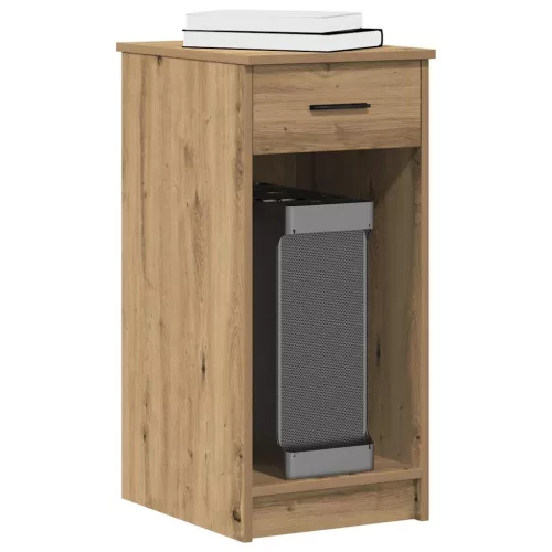 vidaXL számítógépes toronyállvány fiókkal artisan tölgy 35x45x77 cm