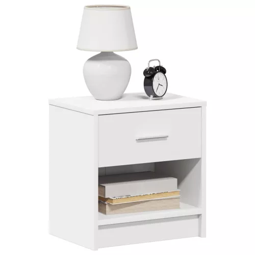 vidaXL 2 db fehér éjjeliszekrény fiókkal 39x28x41 cm