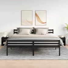 vidaXL 2 db fekete éjjeliszekrény fiókkal 39x28x41 cm