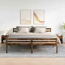   vidaXL 2 db füstös tölgy színű éjjeliszekrény fiókkal 39x28x41 cm