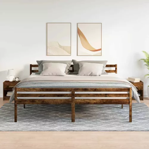 vidaXL 2 db füstös tölgy színű éjjeliszekrény fiókkal 39x28x41 cm