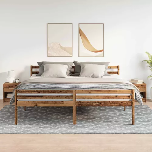vidaXL 2 db antik fa színű éjjeliszekrény fiókkal 39x28x41 cm