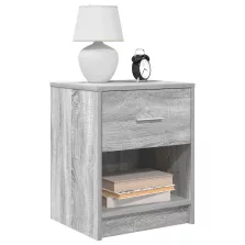   vidaXL 2 db szürke sonoma színű éjjeliszekrény fiókkal 40x34x50 cm
