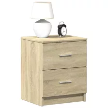   vidaXL sonoma tölgy színű éjjeliszekrény 2 fiókkal 40x36x50 cm