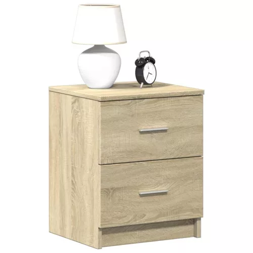 vidaXL sonoma tölgy színű éjjeliszekrény 2 fiókkal 40x36x50 cm