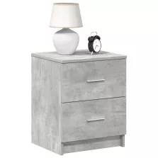   vidaXL 2 db betonszürke éjjeliszekrény 2 fiókkal 40x36x50 cm