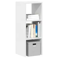   vidaXL fehér színű szerelt fa könyvespolc halmozható 30 x 30 x 80 cm