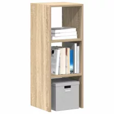   vidaXL sonoma tölgy szerelt fa könyvespolc halmozható 30 x 30 x 80 cm
