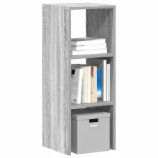   vidaXL szürke sonoma szerelt fa könyvespolc halmozható 30 x 30 x 80 cm
