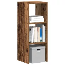   vidaXL antik fa színű szerelt fa könyvespolc halmozható 30 x 30 x 80cm