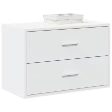   vidaXL fehér szerelt fa szekrény 2 fiókkal 60 x 31 x 40 cm