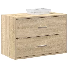   vidaXL szekrény 2 fiókkal Sonoma tölgy 60x31x40 cm gépi forgácsolt fa