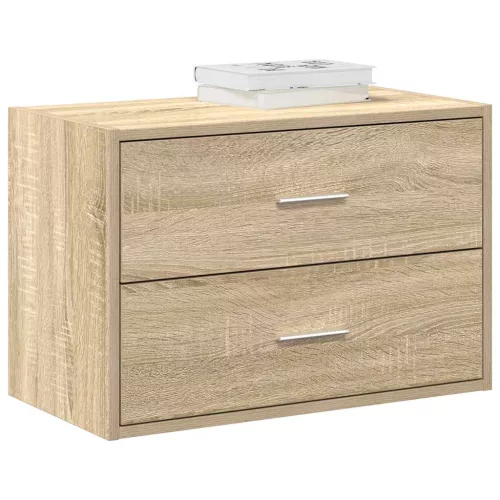 vidaXL szekrény 2 fiókkal Sonoma tölgy 60x31x40 cm gépi forgácsolt fa