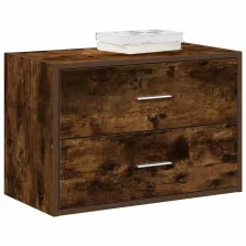   vidaXL szekrény 2 fiókkal füstölt tölgy 60x31x40 cm gépi forgácsolt fa