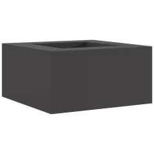 vidaXL Tűzrakóhely Négyzet Fekete 80x80x40 cm Acél