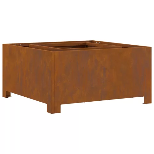 vidaXL Tűzrakóhely Négyzet 60x60x30 cm Időjárásálló Acél