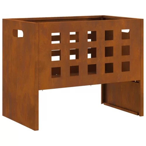 vidaXL Téglalap alakú Tűzrakó 50x30x40 cm Időjárásálló Acél