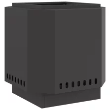 vidaXL Füstmentes Tűzhely Fekete 48x48x51 cm Acél