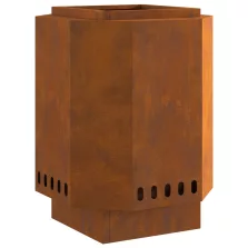   vidaXL Füstmentes Tűzrakóhely 38x38x51 cm Esőálló Acél
