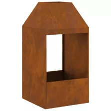 vidaXL Tűzrakóhely 50x50x100 cm Rozsdamentes Acél