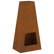 vidaXL Tűzrakóhely 50x35x100 cm Viharvert Acél