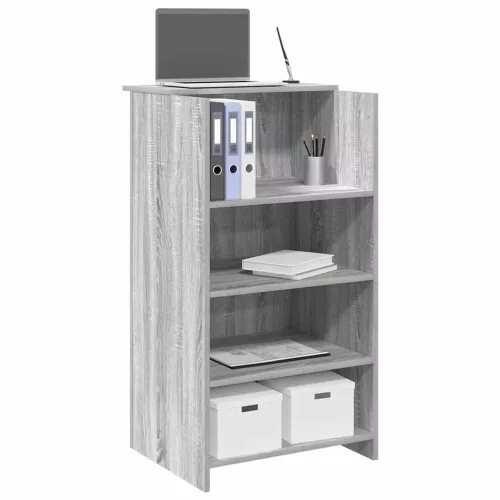 vidaXL recepciós pult szürke sonoma 55x50x103,5 cm szerelt fa