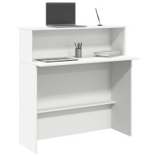   vidaXL fehér, rétegelt fa recepciós asztal 100 x 50 x 103,5 cm