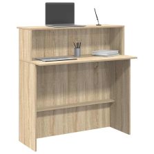   vidaXL recepciós pult sonoma tölgy 100x50x103,5 cm szerelt fa