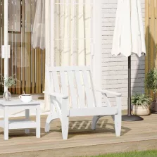   vidaXL Kerti adirondack szék fehér 75x77x77 cm tömör fa fenyőfa