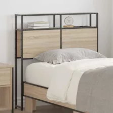   vidaXL Tároló fejtámla polcokkal tárolóval sonoma tölgy 100 cm Faanyag