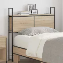   vidaXL Tárolós Fejtámla Töltő Állomással sonoma tölgy 80 cm Faanyag