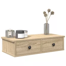   vidaXL Falipolc fiókokkal sonoma tölgy 60x25x15 cm műszaki fa