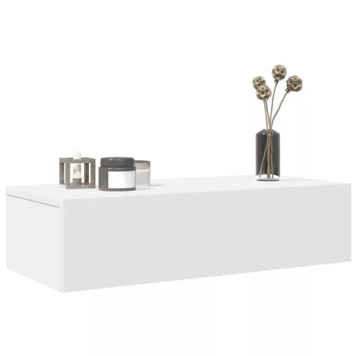 vidaXL Falipolc fiókokkal fehér 60x26,5x15 cm műszaki fa
