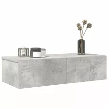   vidaXL Falipolc fiókokkal betonszürke 60x26,5x15 cm műszaki fa