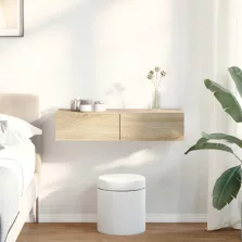   vidaXL Falipolc fiókokkal sonoma tölgy 80x33x17 cm műszaki fa