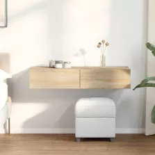   vidaXL Falipolc fiókokkal sonoma tölgy 100x36x19 cm műszaki fa