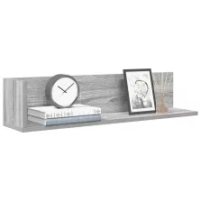   vidaXL 2 db szürke sonoma színű szerelt fa fali polc 75x16,5x16,5 cm