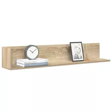   vidaXL 2 db sonoma tölgy színű szerelt fa fali polc 100x16,5x16,5 cm