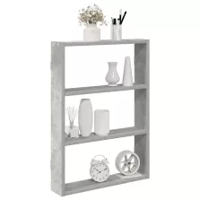 vidaXL betonszürke szerelt fa fali polc 43 x 9 x 60 cm
