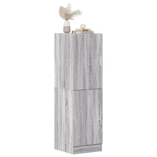 vidaXL szürke sonoma színű szerelt fa konyhaszekrény 38x41,5x131,5 cm