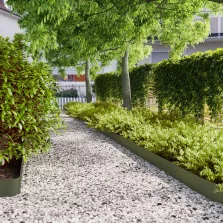   vidaXL Gyepszegélyek 10 db olajzöld 105x103 cm hidegen hengerelt acél