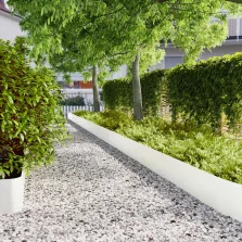   vidaXL 20 db fehér hidegen hengerelt acél gyepszegélyek 25x103 cm